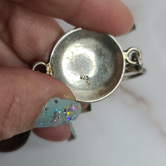 Sterling silver Aztec calendar symbols Bracelet - Picture 6 of 8